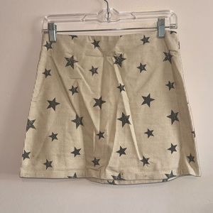 Corduroy ribbed mini skirt